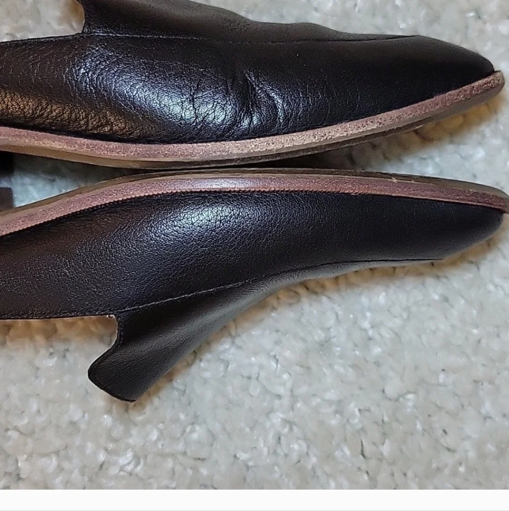 MADEWELL FRANCES mules/slides BLACK Leather size 9_7